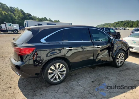 2014 Acura Mdx Technology z USA, uszkodzony, nr VIN 5FRYD3H46EB013326